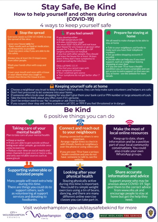 Stay safe be kind Stay safe be kind